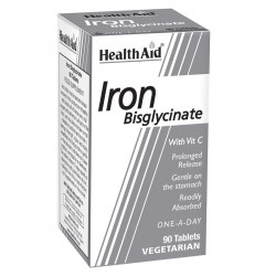 Health Aid IRON bisglycinate 90tabs -economy