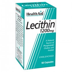 Health Aid Lecithin 1200 mg Συμπλήρωμα Φυσικής Λιποδιάλυσης με Λεκιθίνη 50caps