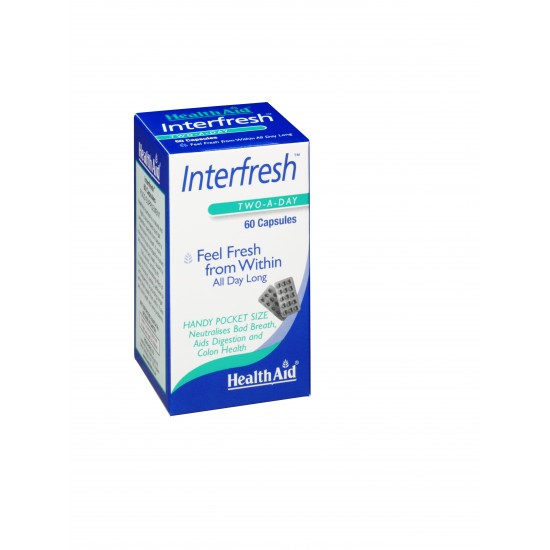 HEALTH AID Interfresh Δροσερή αναπνοή 60 κάψουλες 