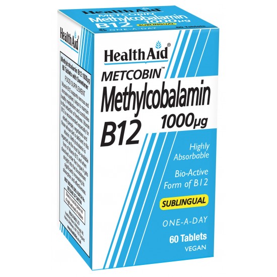 health aid metcobin B12 1000μg 60tabs