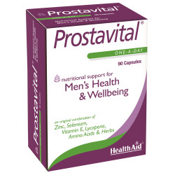Health Aid – Prostavital Φυτικός Συνδυασμός με Βιταμίνες, Μέταλλα και Αμινοξέα για τον Προστάτη 90 κάψουλες