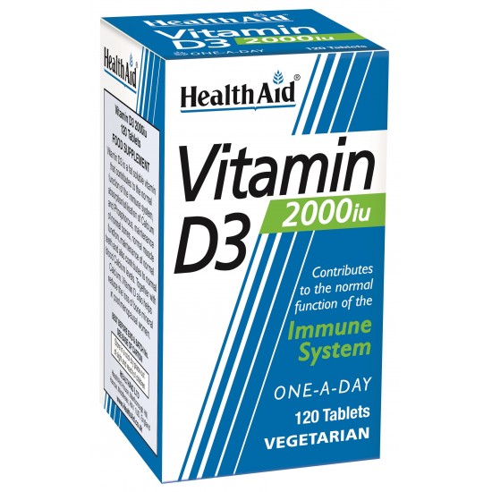 Health Aid VITAMIN D3 2000iu 120tabs