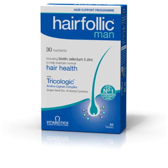 VITABIOTICS HAIRFOLIC MAN 60TABS