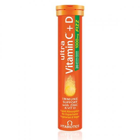 VITABIOTICS ULTRA VITAMIN C+D FIZZ 1000mg C/400 IU D3 20TABS