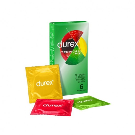 DUREX TROPICAL APPLE FAVOR 6 PCS