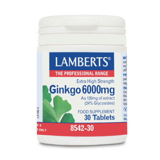 LAMBERTS HER GINKGO BILOBA 6000MG*30T