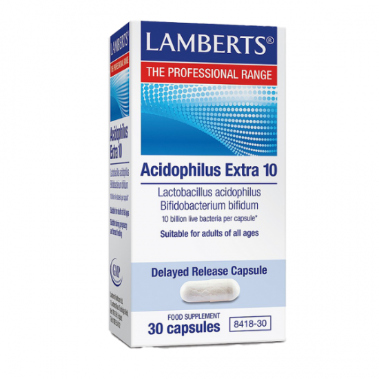 LAMBERTS ACIDOPHILUS EXTRA10(MILK FREE)30CAPS