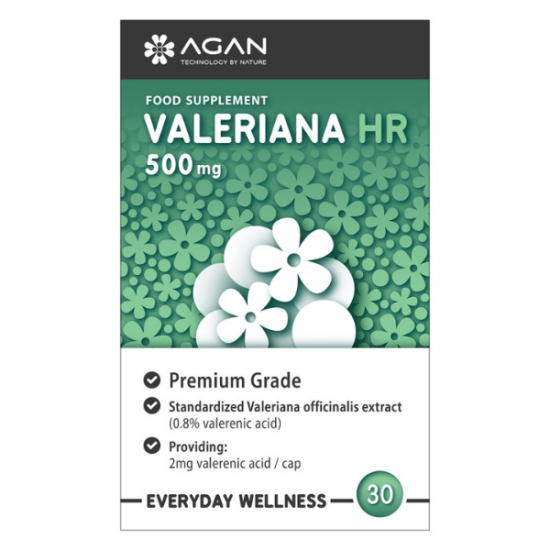 AGAN VALERIANA HR 500 MG 30 VEGICAPS