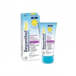 BEPANTHOL SUNSCREEN FACE CREAM NATURAL FILTERS SPF 50+, 50 ML