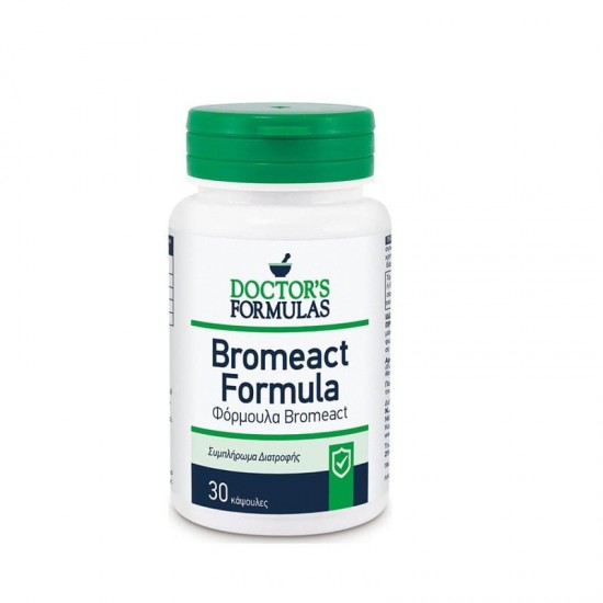 Doctor's Formulas Bromeact 30 mg Αντιφλεγμονώδης Φόρμουλα για την Αντιμετώπιση του Πόνου 30 caps