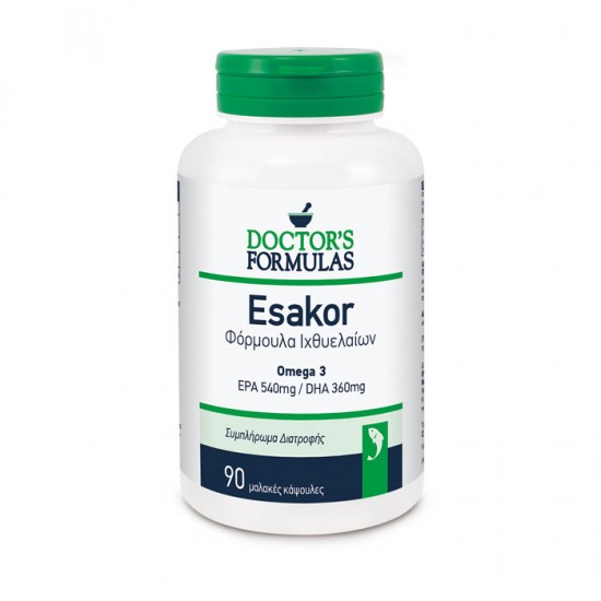 Doctor's Formulas Esakor 1444mg Συμπλήρωμα Διατροφής με Φόρμουλα Ιχθυελαίων για την Καρδιακή Υγεία 90 softgels