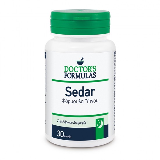 Doctor's Formulas Sedar 600mg Αγχολυτική Ισχυρή Φόρμουλα για την Aντιμετώπιση της Αϋπνίας 30 tabs