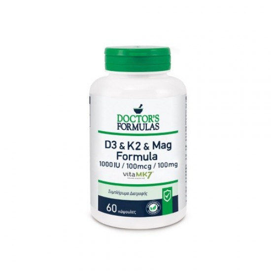 Doctor's Formulas D3 & K2 & Mag Formula 60Caps