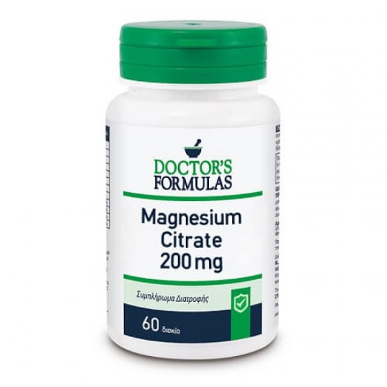 Doctor's Formulas Magnesium Citrate 200mg Συμπλήρωμα Διατροφής 60tabs