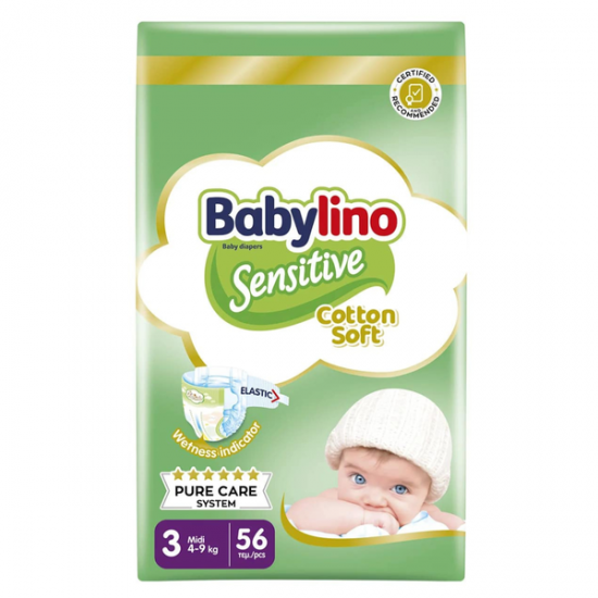 BABYLINO ΠΑΝΕΣ SENSITIVE ECONOMY No3 4-9KG / 56T