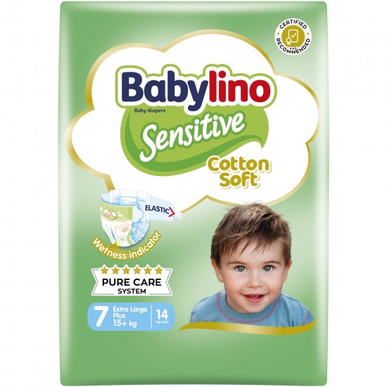 BABYLINO SENSITIVE No7 17+/14 EXTRA LARGE PLUS