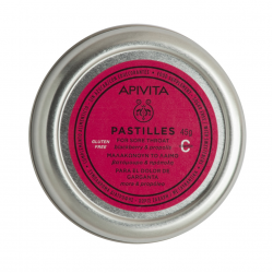 APIVITA PASTILLES TINS BLACKBERRY & PROPOLIS 45GR