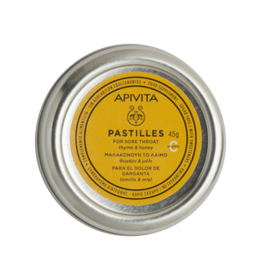 APIVITA PASTILLES TINS ΤΗΥΜΕ & ΗΟΝΕΥ 45GR