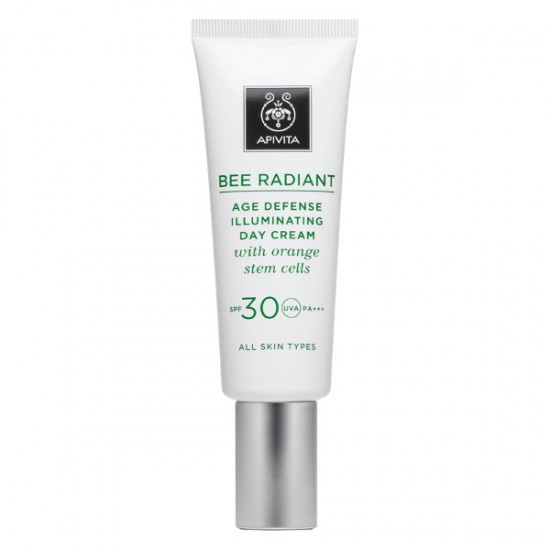 APIVITA BEE RADIANT ΚΡΕΜΑ ΑΝΤΙΓΗΡΑΝΣΗΣ ΛΑΜΨΗΣ SPF 30 ΜΕ ΒΛΑΣΤΟΚΥΤΤΑΡΑ ΠΟΡΤΟΚΑΛΙΟΥ 40ML