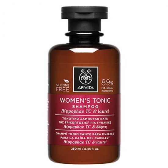 Apivita Women's Tonic Shampoo Τονωτικό Σαμπουάν κατά της Γυναικείας Τριχόπτωσης με Hippophae TC & Δάφνη 250ml