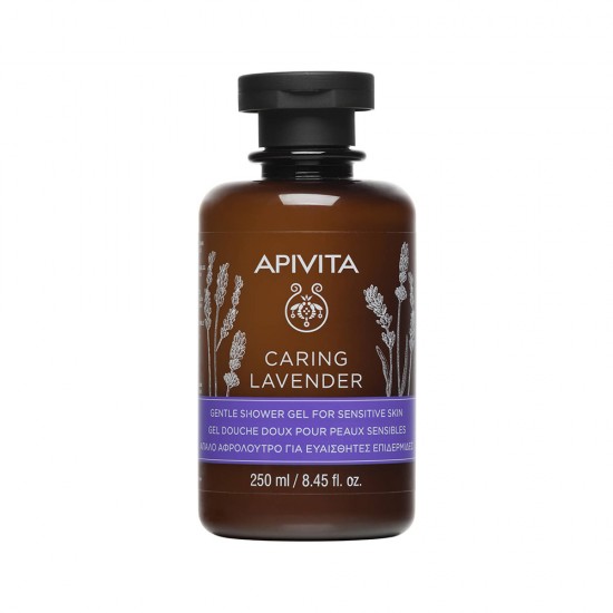 APIVITA CARING LAVENDER ΑΠΑΛΟ ΑΦΡΟΛΟΥΤΡΟ ΓΙΑ ΕΥΑΙΣΘΗΤΗ ΕΠΙΔΕΡΜΙΔΑ 250ML