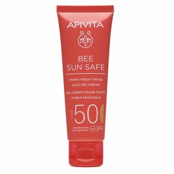 Apivita Bee Sun Safe Anti-Spot & Anti-Age Defense Tinted Face Cream with Marine Algae & Propolis SPF50 Golden Αντιηλιακή Κρέμα Προσώπου κατά των Πανάδων & των Ρυτίδων SPF50 με Χρώμα Golden Απόχρωση 50ml