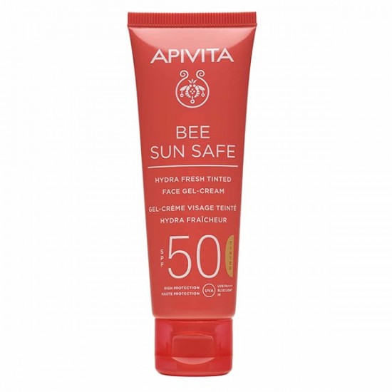 Apivita Bee Sun Safe Anti-Spot & Anti-Age Defense Tinted Face Cream with Marine Algae & Propolis SPF50 Golden Αντιηλιακή Κρέμα Προσώπου κατά των Πανάδων & των Ρυτίδων SPF50 με Χρώμα Golden Απόχρωση 50ml