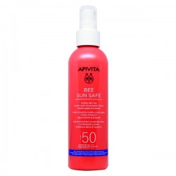 Apivita Bee Sun Safe Hydra Melting Ultra Light Face & Body Spray Ενυδατικό Αντιηλιακό Προσώπου Σώματος με Θαλάσσια Φύκη & Πρόπολη SPF50 200ml