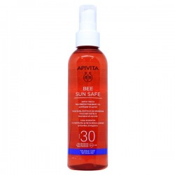 Apivita Bee Sun Safe Satin Touch The Perfecting Body Oil SPF30 Λάδι Σώματος για Μαύρισμα & Μεταξένια Αίσθηση 200ml
