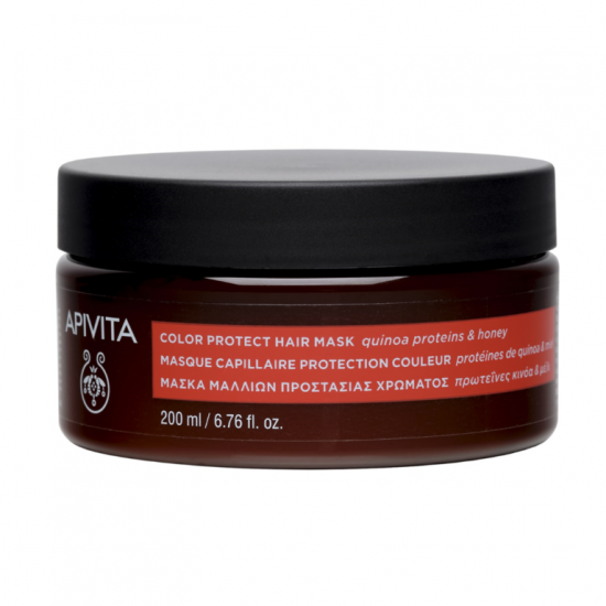 Apivita Color Protect Hair Mask Μάσκα Προστασίας Χρώματος με Πρωτεΐνες Κινόα & Μέλι 200ml