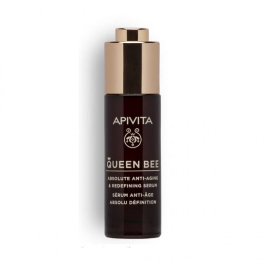 Apivita Queen Bee Absolute Anti-Aging & Redefining Serum Ορός Απόλυτης Αντιγήρανσης & Ανόρθωσης Περιγράμματος 30ml