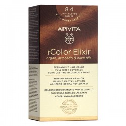 Apivita My Color Elixir Νο 8.4 Βαφή Μαλλιών Ξανθό Ανοιχτό Χάλκινο με Έλαια Άργκαν, Αβοκάντο & Ελιάς 1τεμ