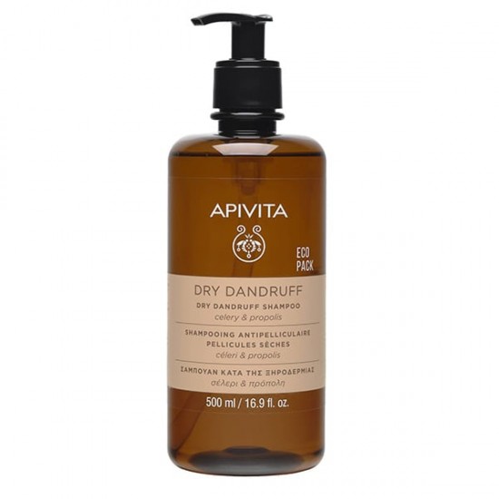 Apivita Dry Dandruff Shampoo Σαμπουάν κατά της Ξηροδερμίας με Σέλερι & Πρόπολη 500ml