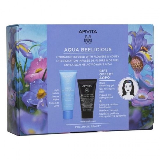 APIVITA AQUA BEELICIOUS ΚΡΕΜΑ GEL ΕΝΥΔΑΤΩΣΗΣ ΕΛΑΦΡΙΑΣ ΥΦΗΣ & ΜΙΝΙ ΜΑΥΡΟ GEL