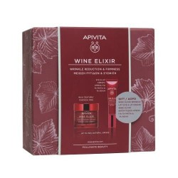 APIVITA WINE ELIXIR ΑΝΤΙΡ ΚΡΕΜΑ ΣΥΣΦΙΞΗΣ & LIFT ΠΛΟΥΣΙΑΣ ΥΦΗΣ & WINE ELIXIR 