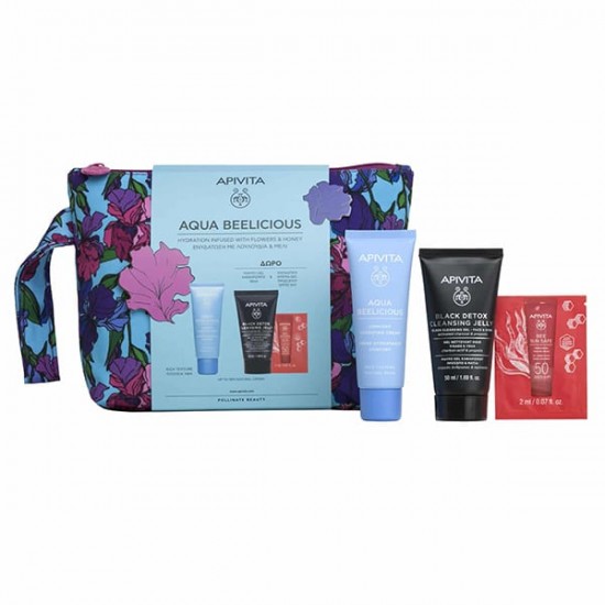 APIVITA AQUA BEELICIOUS ΑΠΑΛΗ & GEL ΚΑΘΑΡΙΣΜΟΥ ΠΡΟΣΩΠΟΥ & BEE SUN SAFE SP