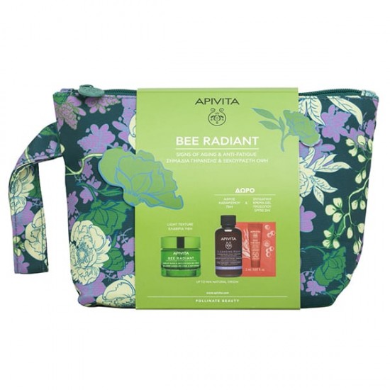 APIVITA BEE RADIANT ΚΡ-GEL ΕΛΑΦΡΙΑΣ ΥΦΗΣ & ΑΦΡΟΣ & BEE SUN SAFE S