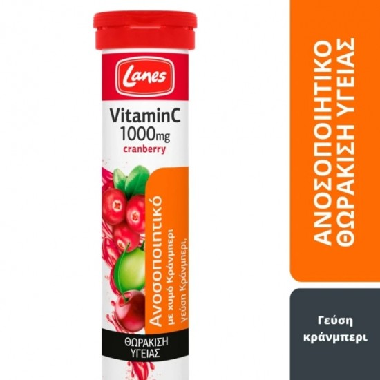 LANES EFF VIT C 1000MG + CRANBERRY JUICE