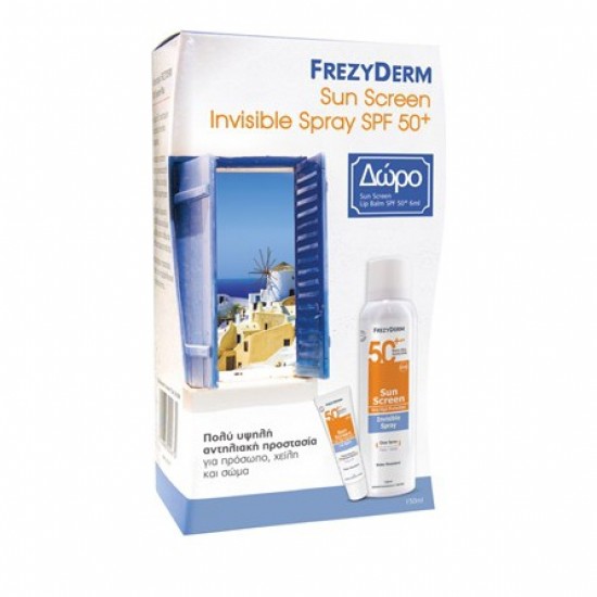 FREZYDERM SUN SCR INVISI SPR SPF 50+SUN SCR LIP BALM SPF 50