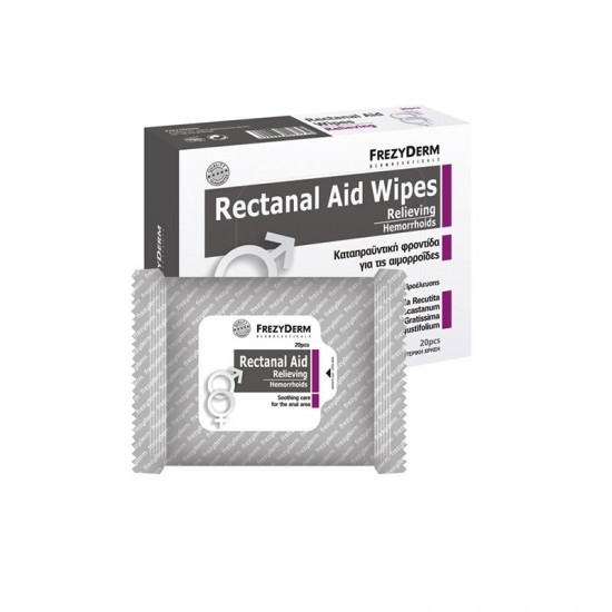 FREZYDERM RECTANAL AID WIPES 20 TMX