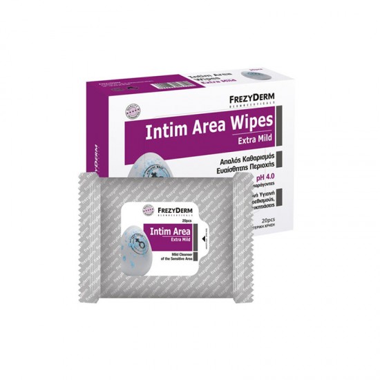 FREZYDERM INTIM AREA WIPES (ΦΑΚΕΛΛΑΚΙΑ 20 ΤΕΜ)