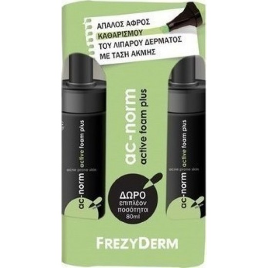 FREZYDERM ΠΑΚ AC-NORM ACTIVE FOAM 150ML+80ML (ΜΠ)