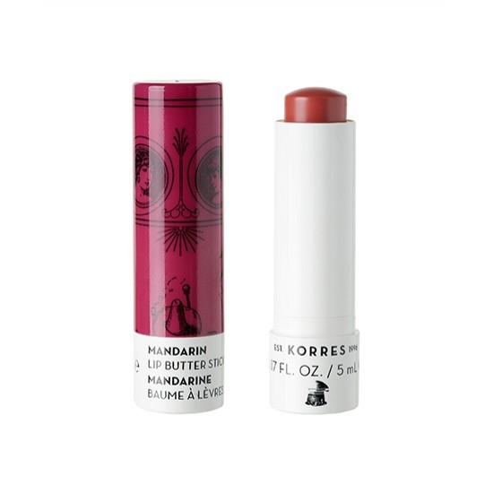 KORRES ΜΑΝΤΑΡΙΝΙ STICK LIP BUTTER SPF15 ROSE 5ML