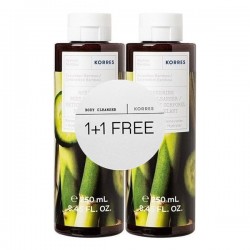 KORRES CUCUMBER BAMBOO BODY CLEANSER 1+1