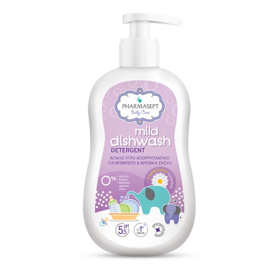 Pharmasept Baby Care Mild Dishwash Detergent Απαλό Υγρό Απορρυπαντικό για Βρεφικά Σκεύη & Μπιμπερό 400ml