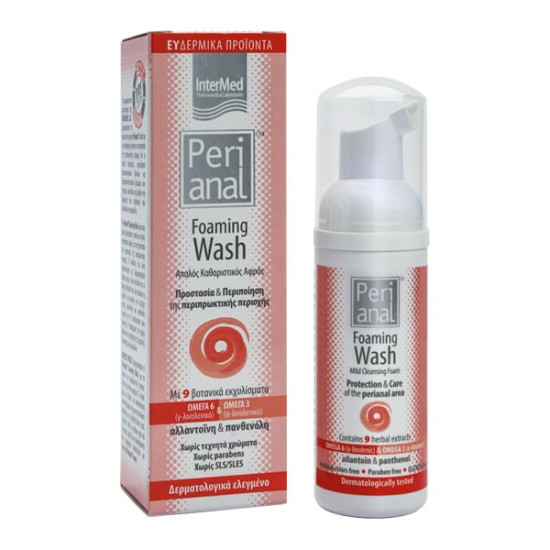Intermed Perianal Foaming Wash Απαλός Καθαριστικός Αφρός 50ml Intermed Perianal Foaming Wash Απαλός Καθαριστικός Αφρός 50ml