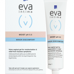 Intermed Eva Intima Moist Αιδοιοκολπική Γέλη για Ενυδάτωση & Ανακούφιση από την Ξηρότητα, Σωληνάριο & 9 Κολπικοί Εφαρμοστές