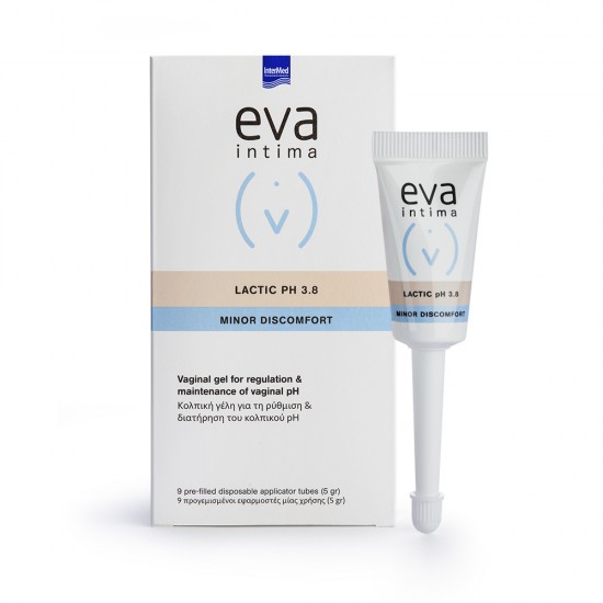 Intermed Eva Intima Lactic Κολπική Γέλη για Επαναφορά & Διατήρηση του Φυσιολογικού Κολπικού pH 9x5ml