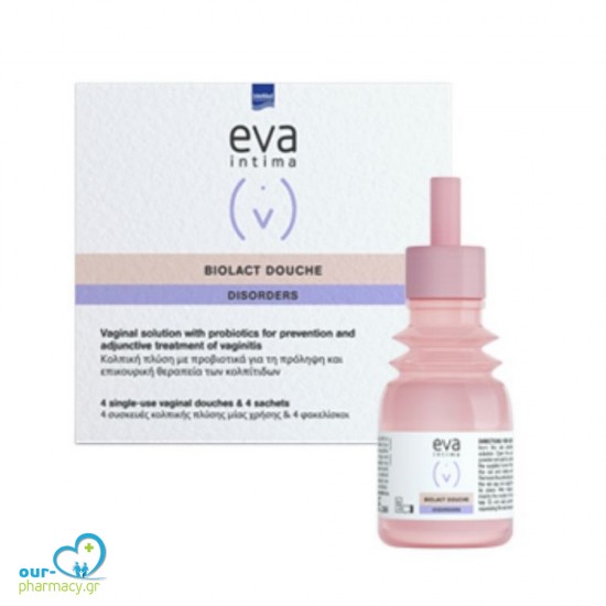 Intermed Eva Intima Biolact Douche Disorders Κολπικές Πλύσεις με Προβιοτικά 4τεμ