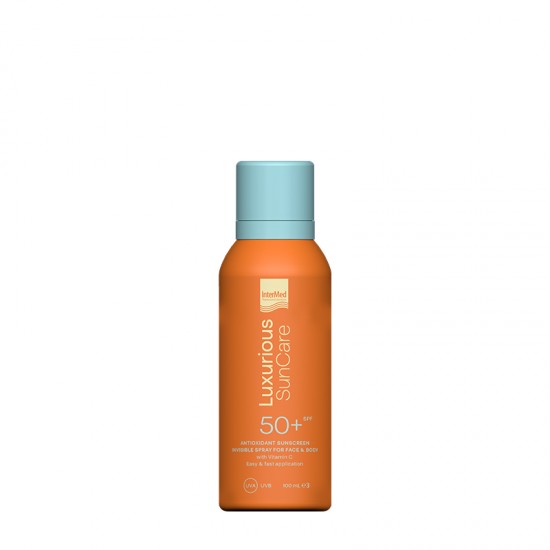 Intermed Luxurious Suncare Antioxidant Sunscreen Invisible Spray SPF 50+ Αντηλιακό Σπρέι για Πρόσωπο & Σώμα 100ml